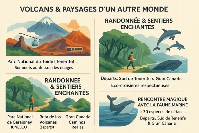 Paysages volcaniques des îles Canaries
