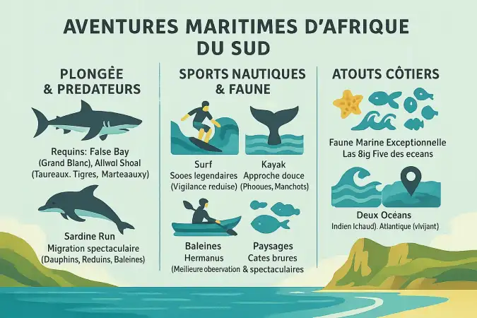 Plongée avec les prédateurs marins en Afrique du Sud