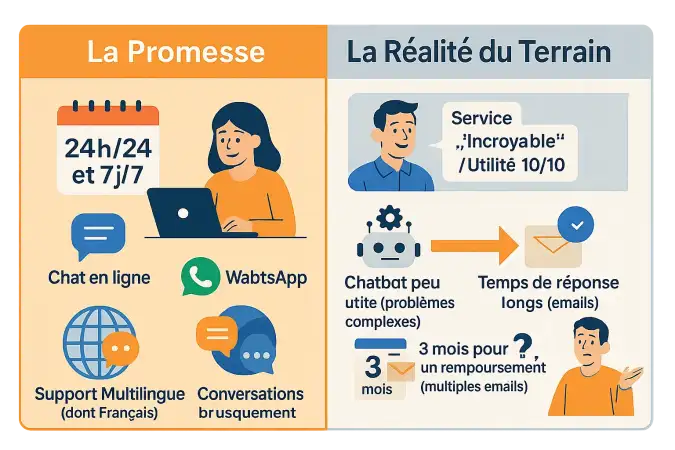 Illustration du service client Holafly