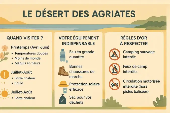 Paysage du Désert des Agriates en Corse