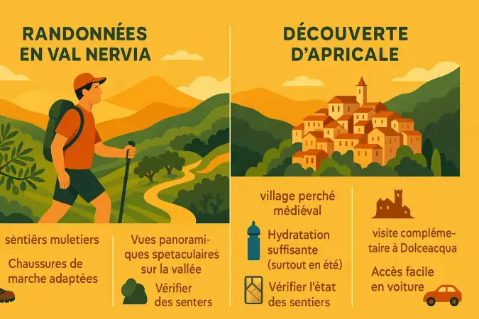 Vue panoramique sur Dolceacqua et ses alentours
