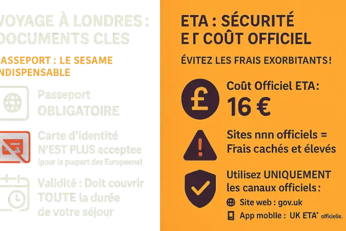 Passeport ouvert avec le tampon d'entrée au Royaume-Uni