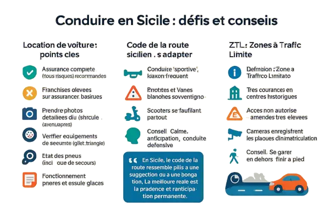 Conduire en Sicile : défi et conseils pratiques