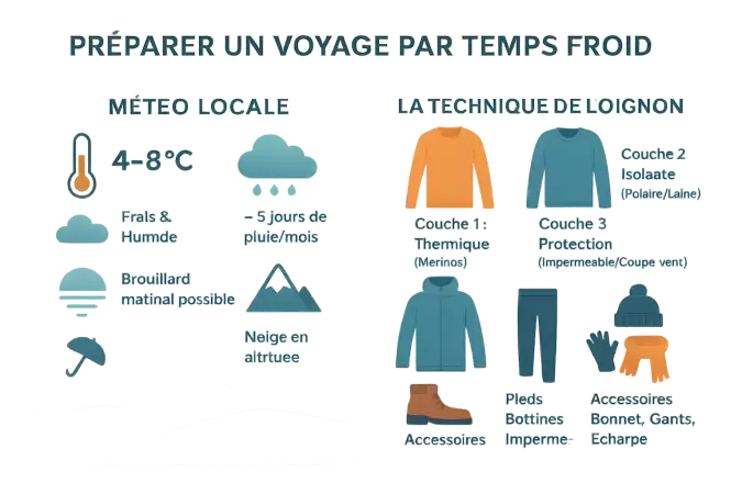 Guide pratique pour voyager par temps froid