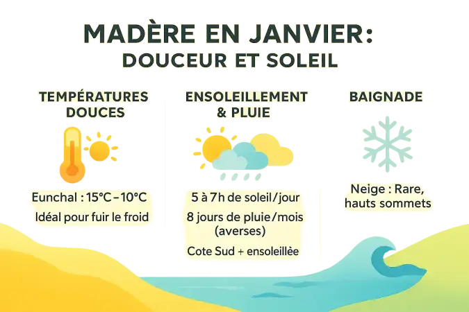 Paysage de Madère en janvier