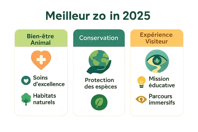 Zoo moderne avec enclos respectueux des besoins animaux