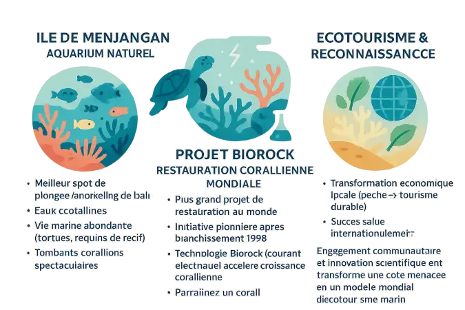 Pemuteran : plongée, Biorock et écotourisme