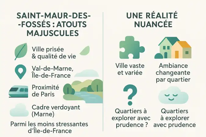 Vue sur les bords de Marne à Saint-Maur-des-Fossés