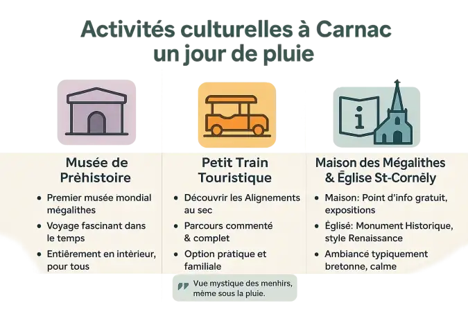 Activités culturelles à Carnac par temps de pluie
