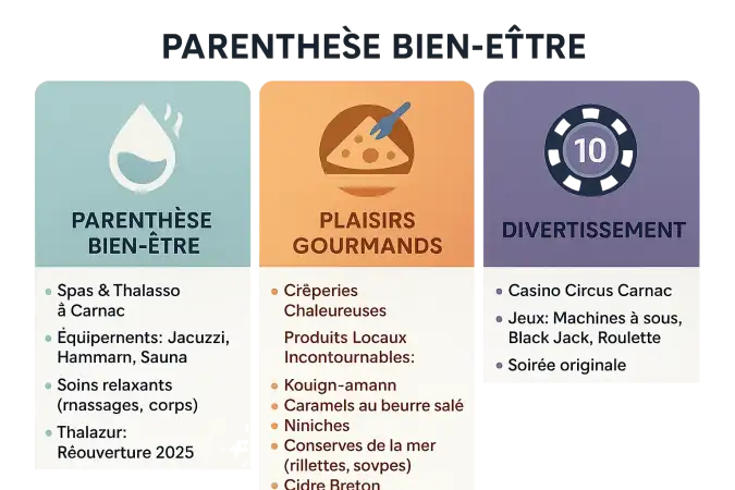 Illustration d'activités intérieures à Carnac par temps de pluie
