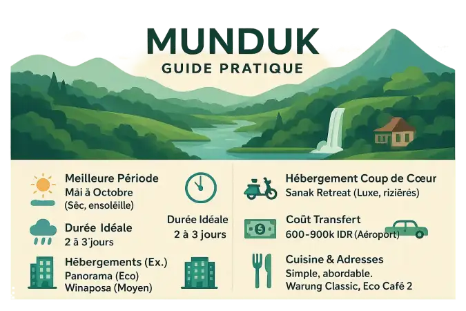 Paysages naturels de Munduk