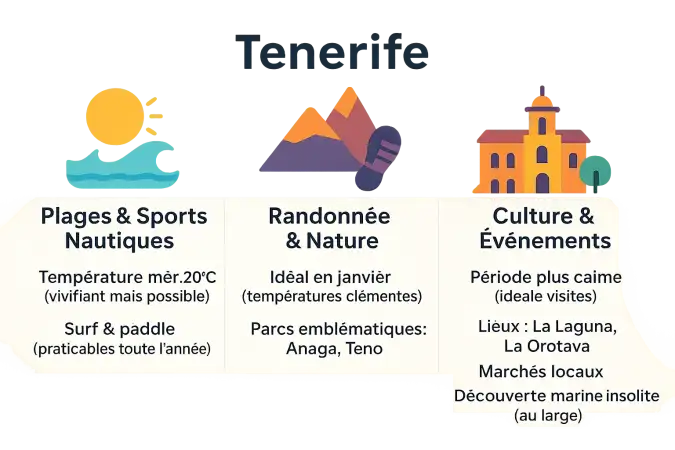 Tenerife en janvier : Activités et Climat