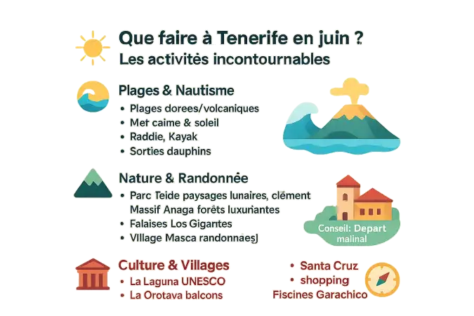 Activités incontournables à Tenerife en juin