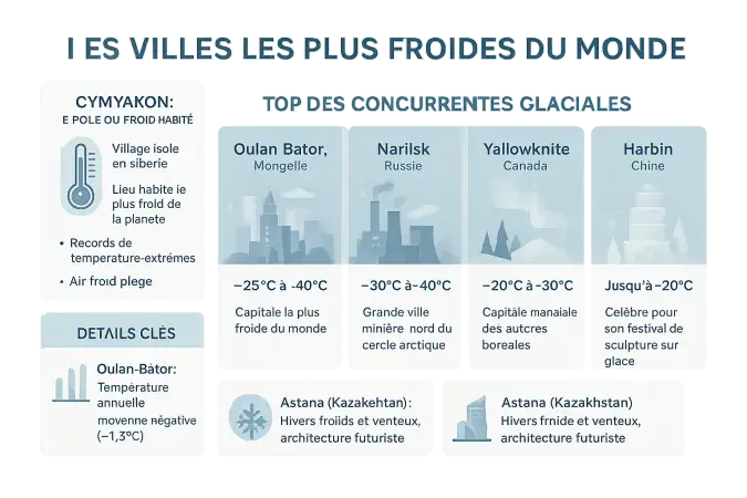 Villes les plus froides du monde