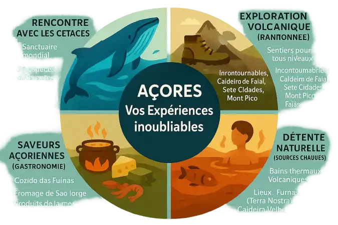Paysages volcaniques des Açores