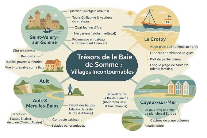 Vue sur la Baie de Somme depuis Saint-Valery-sur-Somme