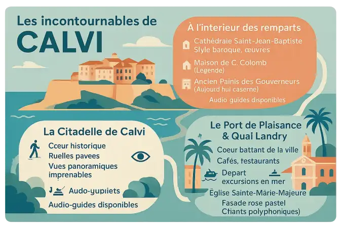 Vue aérienne de la citadelle de Calvi