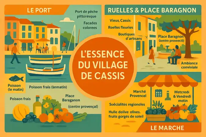 Port de Cassis et ses couleurs méditerranéennes