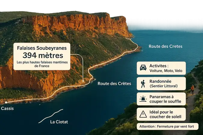 Panorama sur le Cap Canaille et la Méditerranée