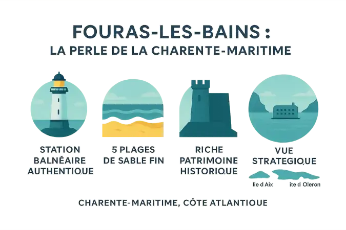 Vue panoramique sur Fouras-les-Bains