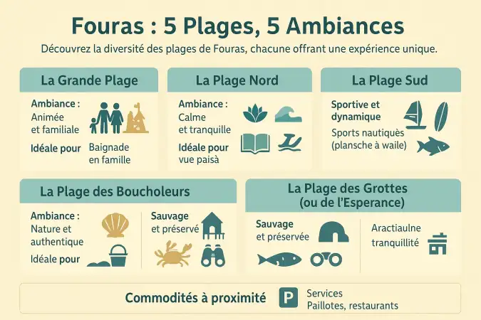 Les cinq plages de Fouras