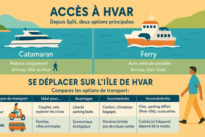 Paysages de l'île de Hvar