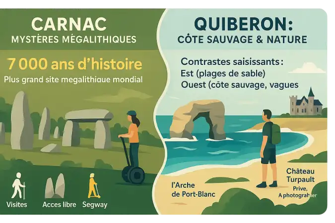 Alignements de Carnac vus depuis le ciel