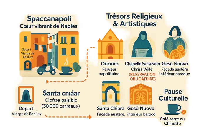 Vue aérienne du centre historique de Naples