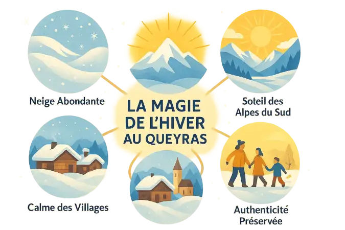 Paysage hivernal du Queyras