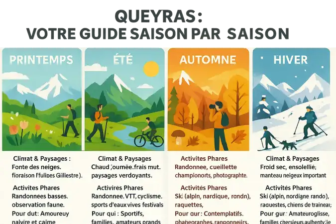 <strong>Paysage automnal avec des mélèches dorés</strong> dans le Queyras