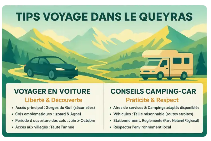 Paysage du Queyras avec les gorges du Guil