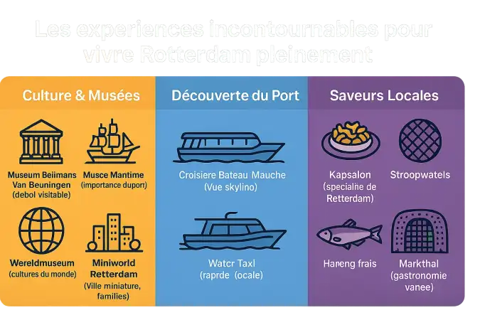 Vue panoramique de Rotterdam avec le pont Érasme