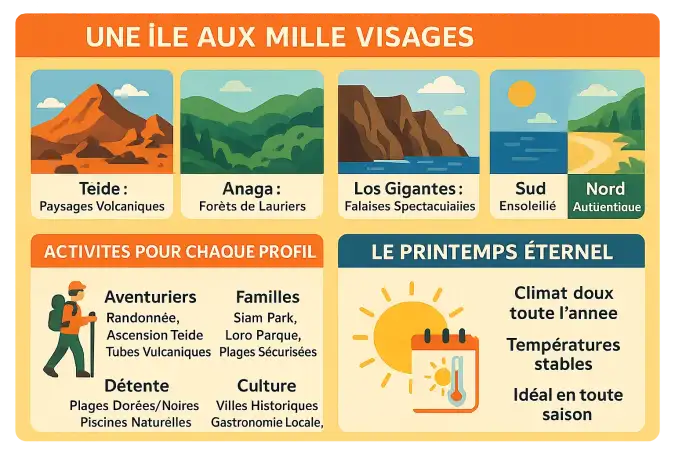 Paysages variés de Tenerife