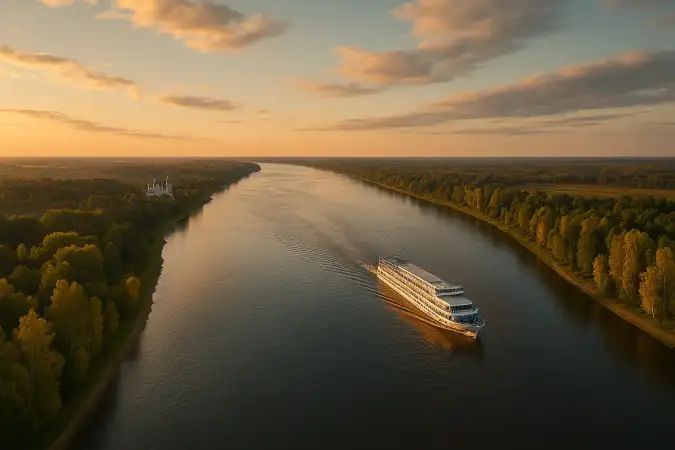 La Volga, le plus long fleuve d'Europe