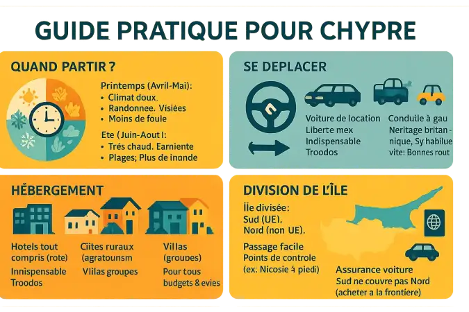 Paysages variés de Chypre