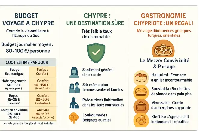 Plats traditionnels chypriotes sur une table de mezze